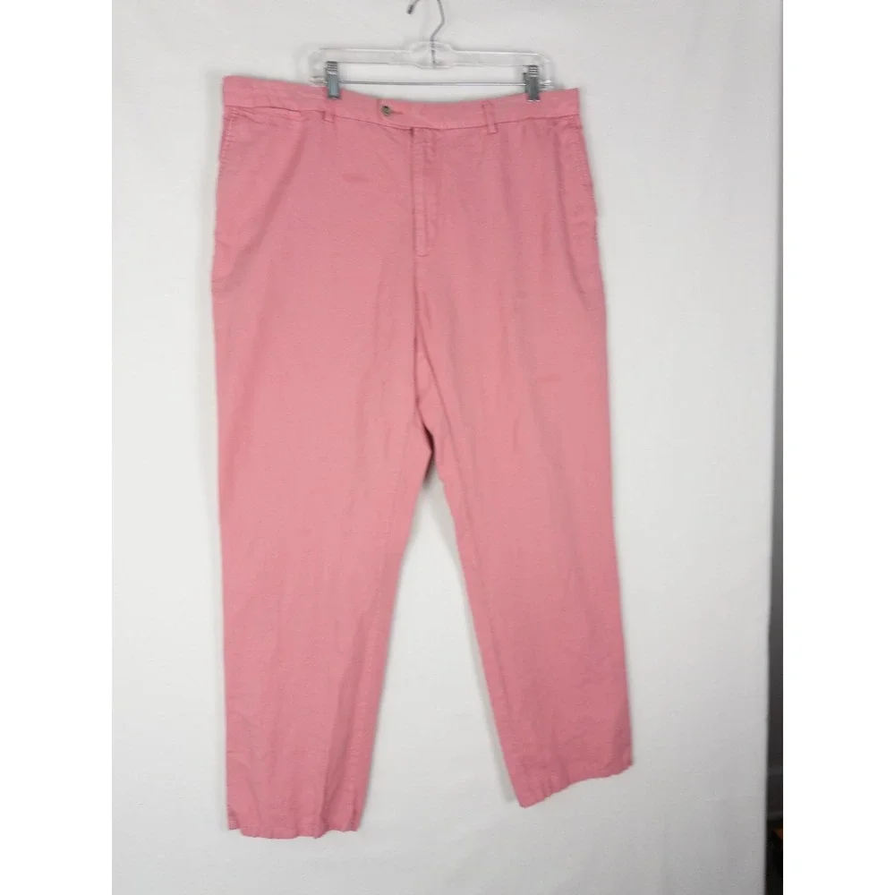Peter Millar Crown Cool‎ Pants Mens 42 Pink Chino Pockets Soft Preppy Casual